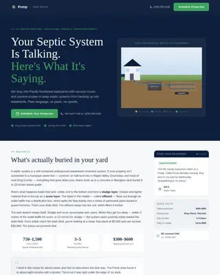 Reliable Septic Service | Free Website Template | Rocket