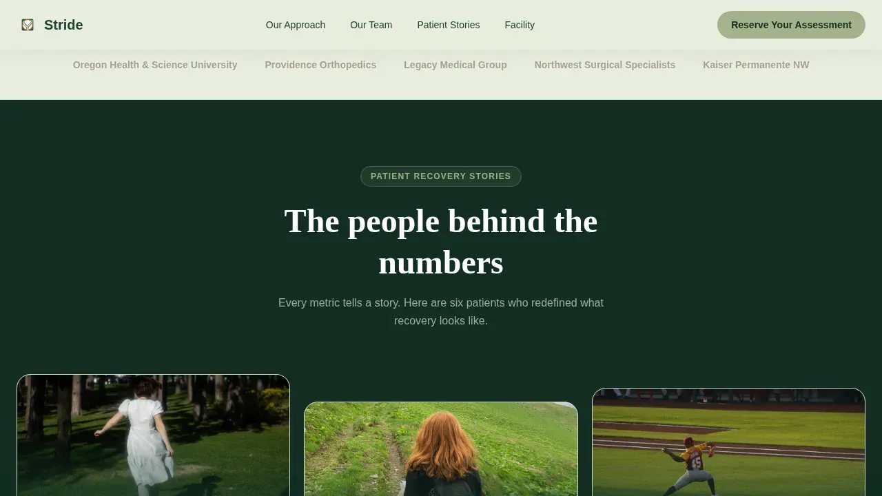 Intensive Rehabilitation Therapy Landing Page Template