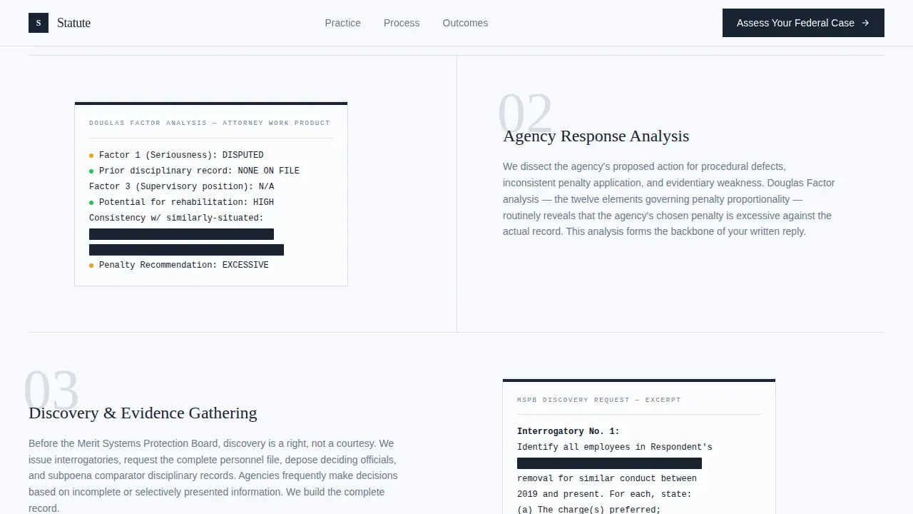 Trusted Government Legal Landing Page Template