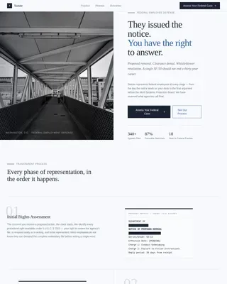 Trusted Government Legal Landing Page Template