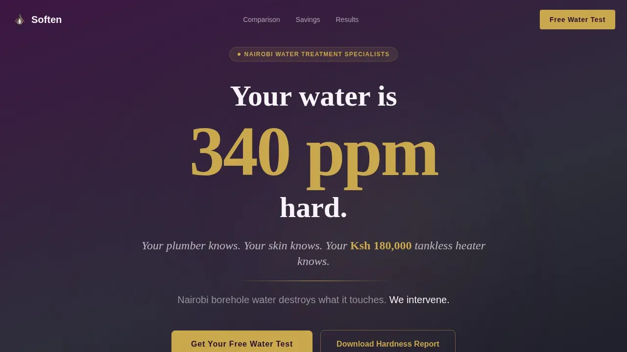 Smart Water Filtration | Free Website Template | Rocket