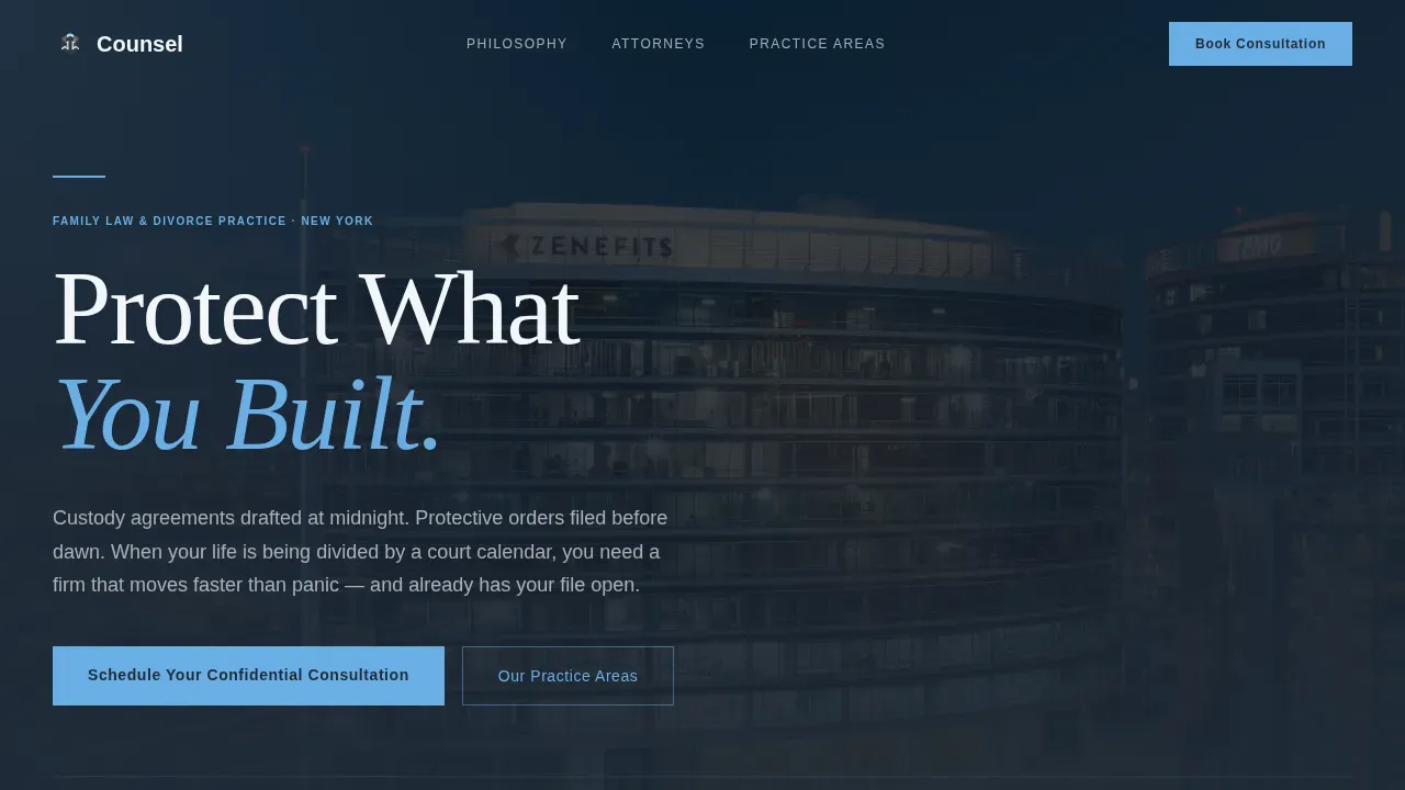 Law Firm & Attorney Booking Website Template