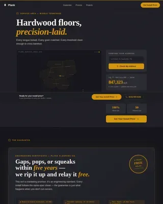 Wood Products & Professional Website Template