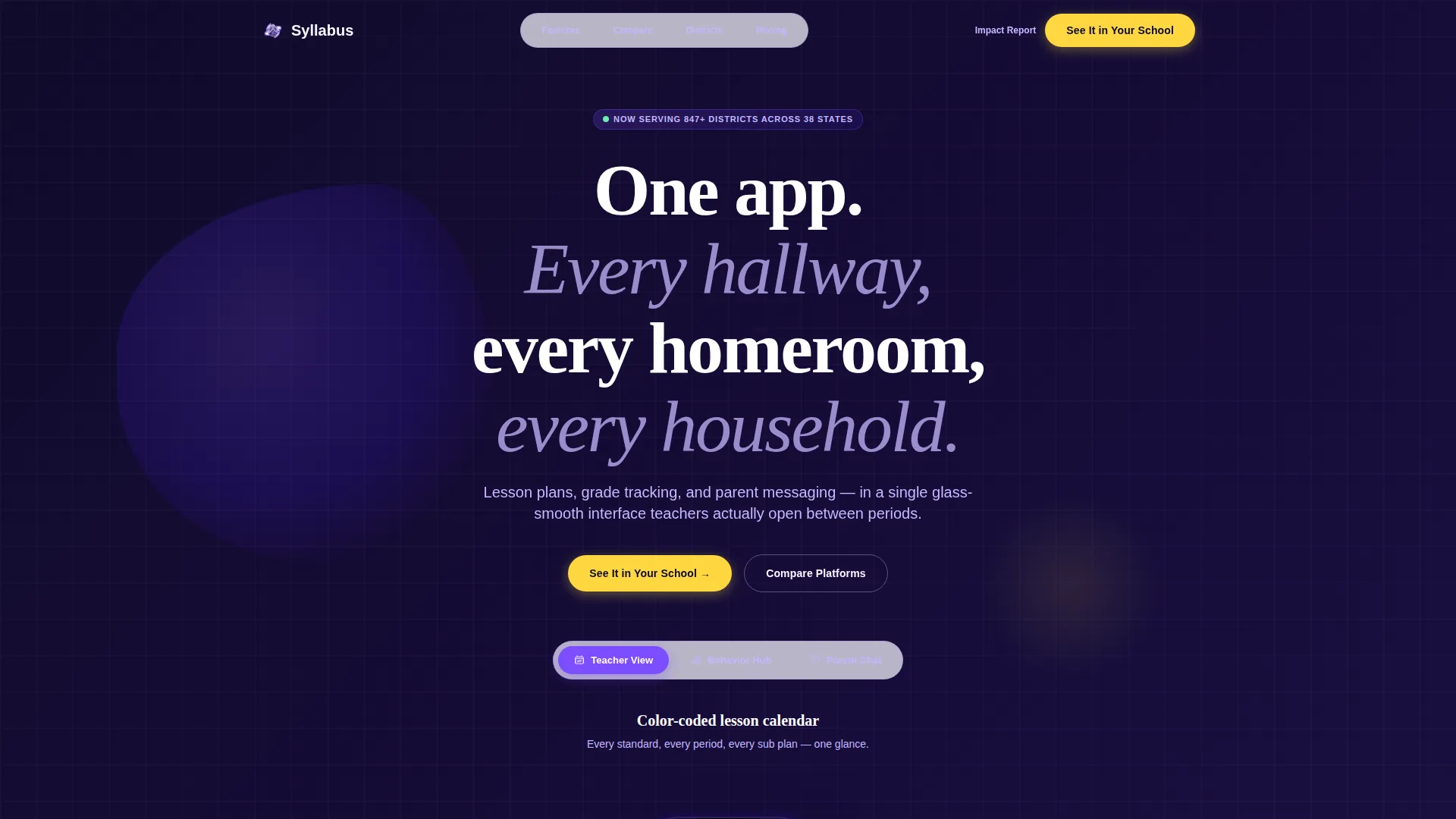 Transformative K-12 Education Landing Page Template