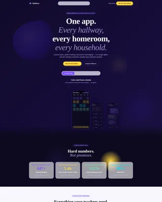 Transformative K-12 Education Landing Page Template