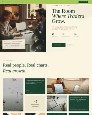 Crypto Community Landing Page Template