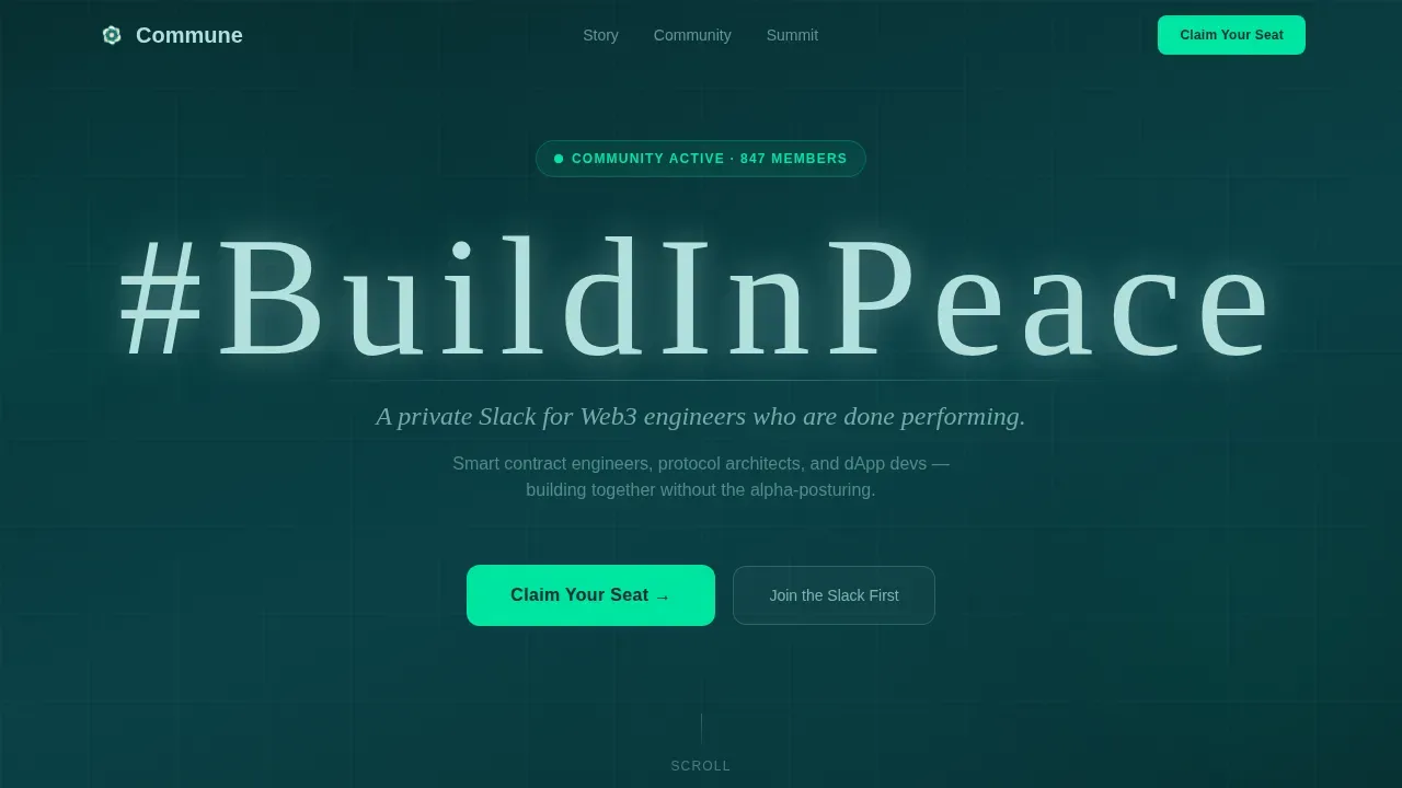 Web3 Developer Landing Page Template