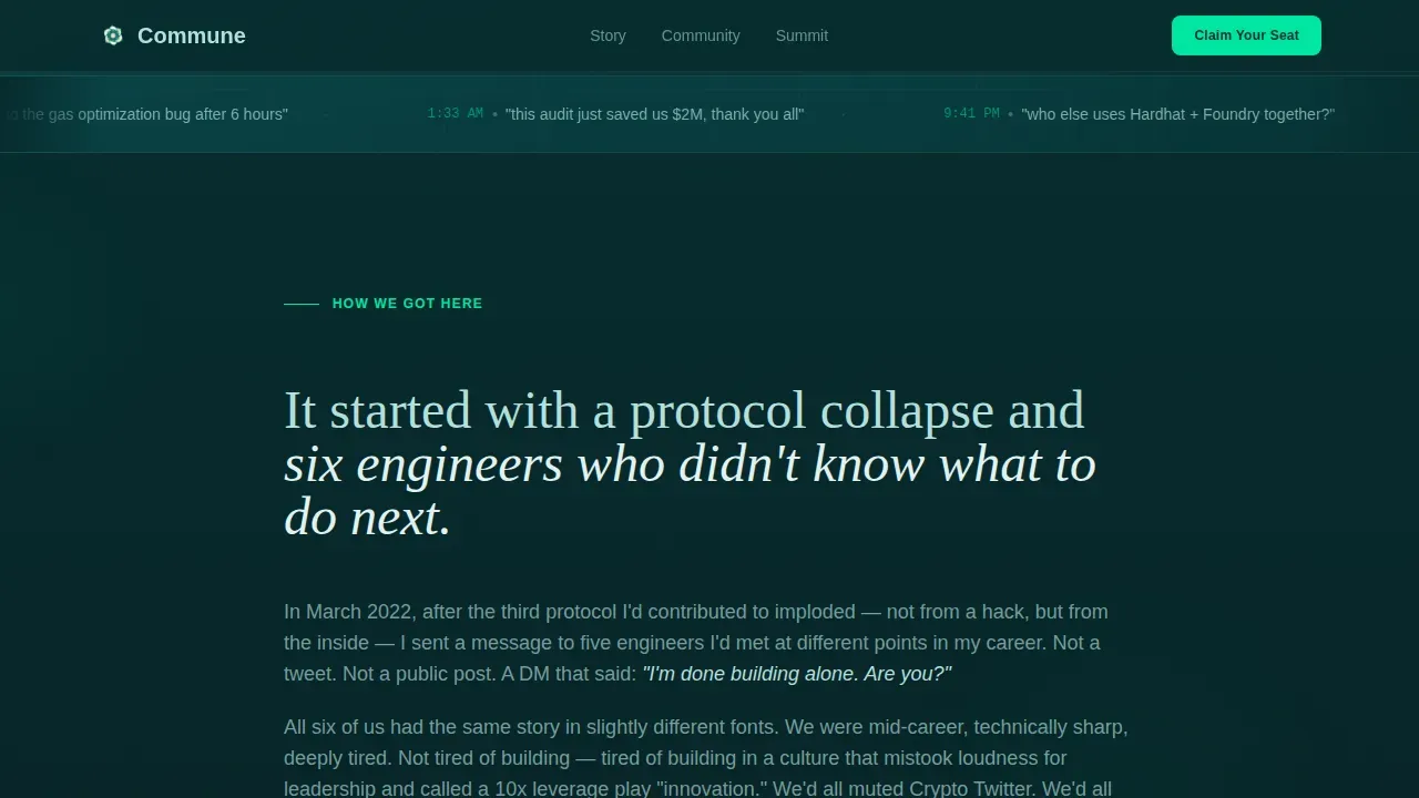 Web3 Developer Landing Page Template