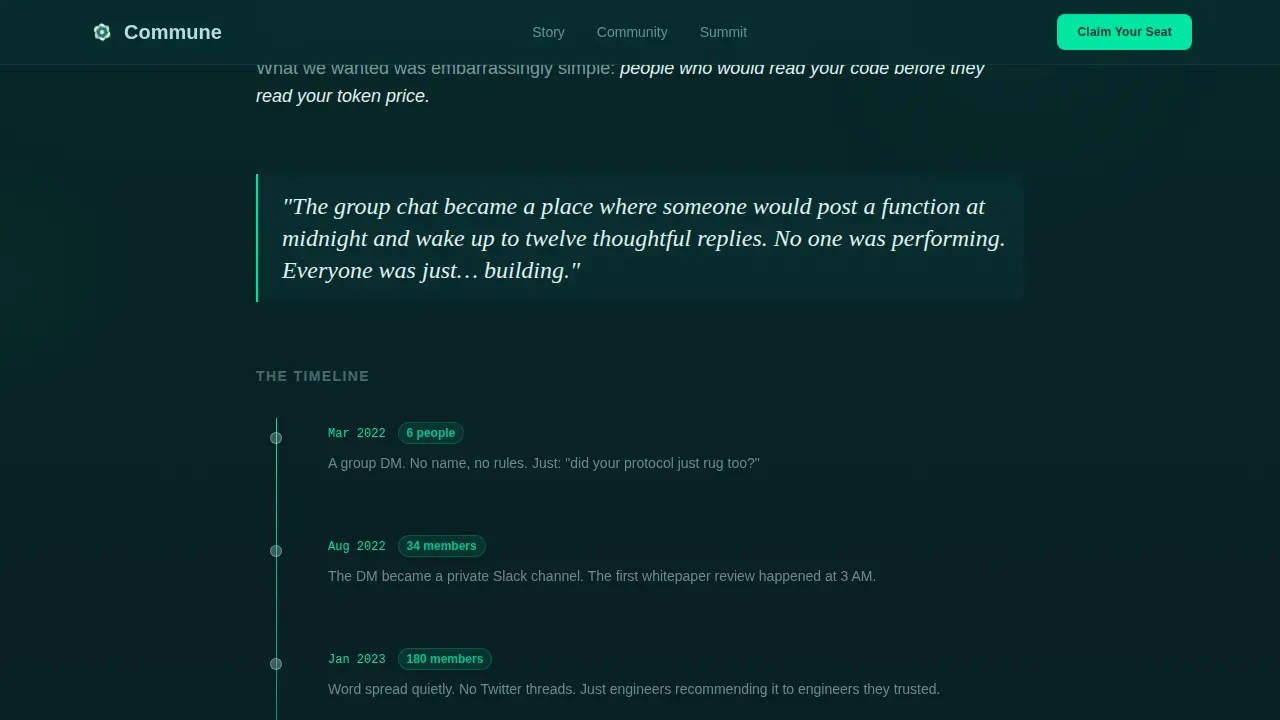 Web3 Developer Landing Page Template