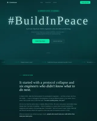 Web3 Developer Landing Page Template