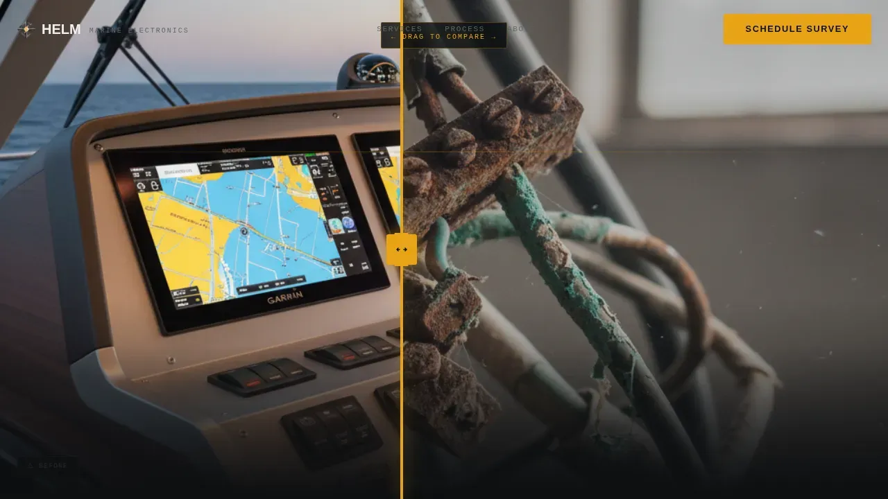 Marine Electronics Landing Page Template