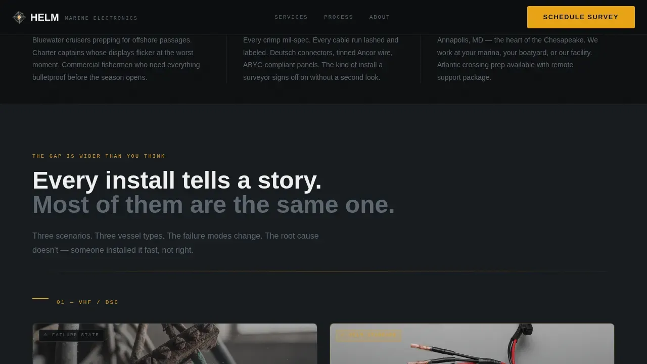 Marine Electronics Landing Page Template