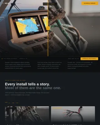 Marine Electronics Landing Page Template