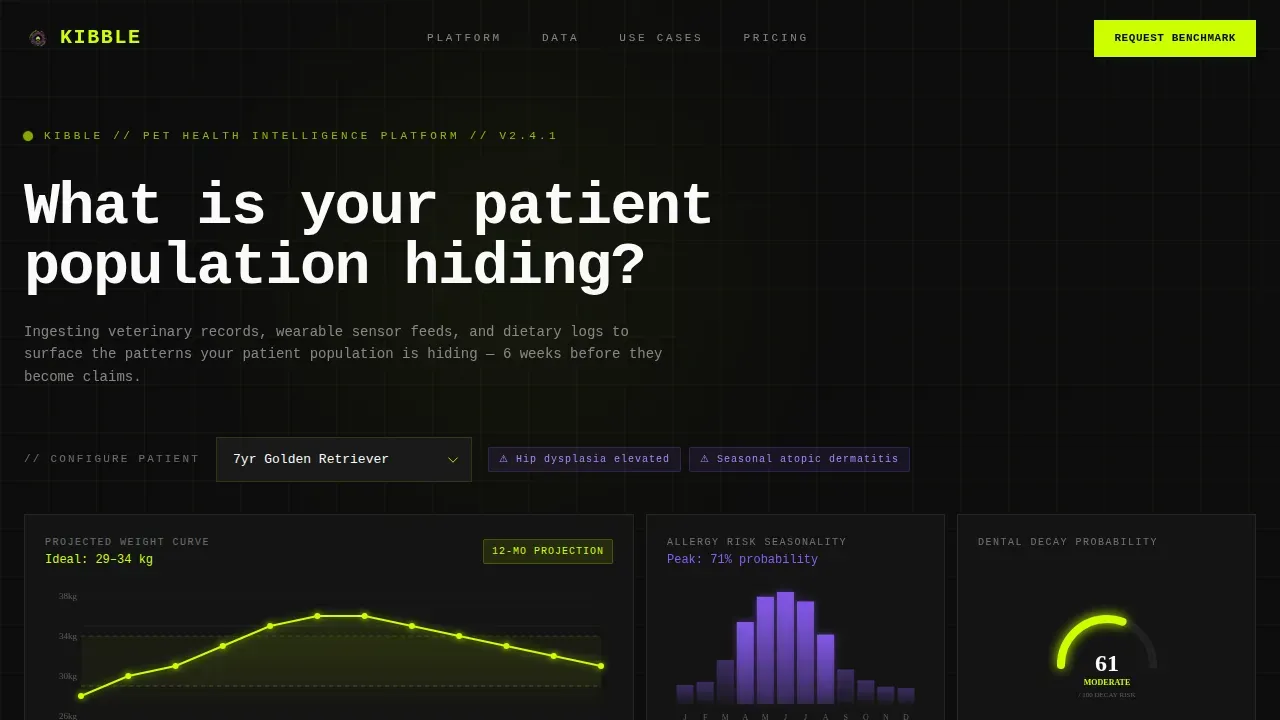Pet Health Landing Page Template