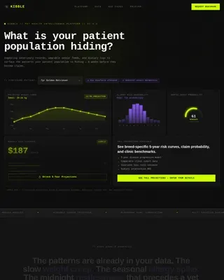 Pet Health Landing Page Template