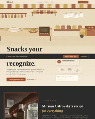 Kosher Food & Dining Appointment Booking Website Template