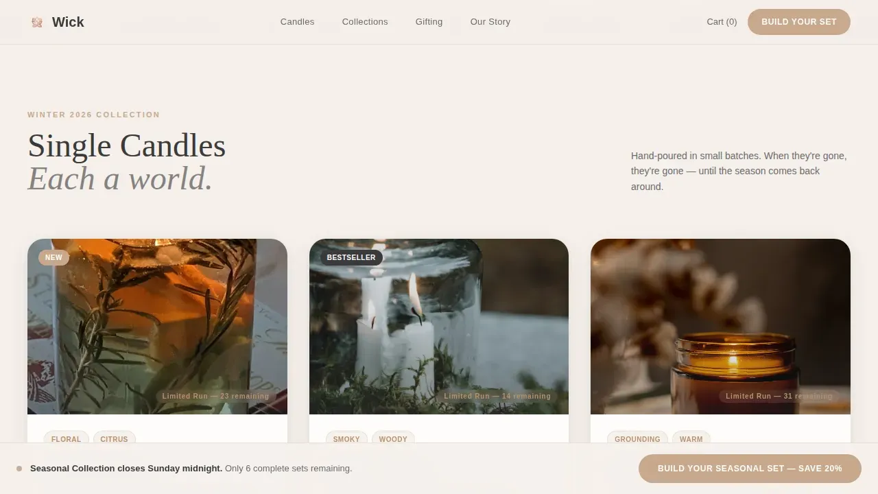 Complete Gift & Specialty Store Professional Website Template