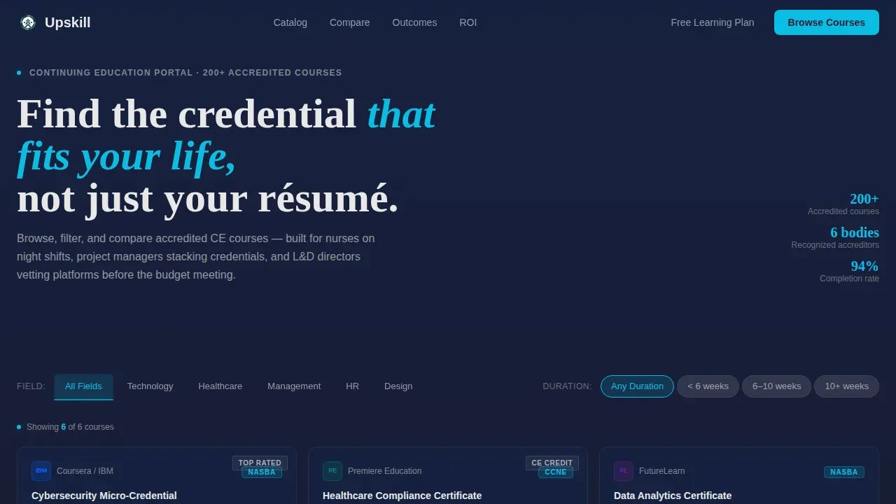 Course Discovery Education | Free Website Template | Rocket