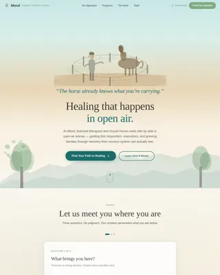 Wellness Modalities Appointment Booking Website Template