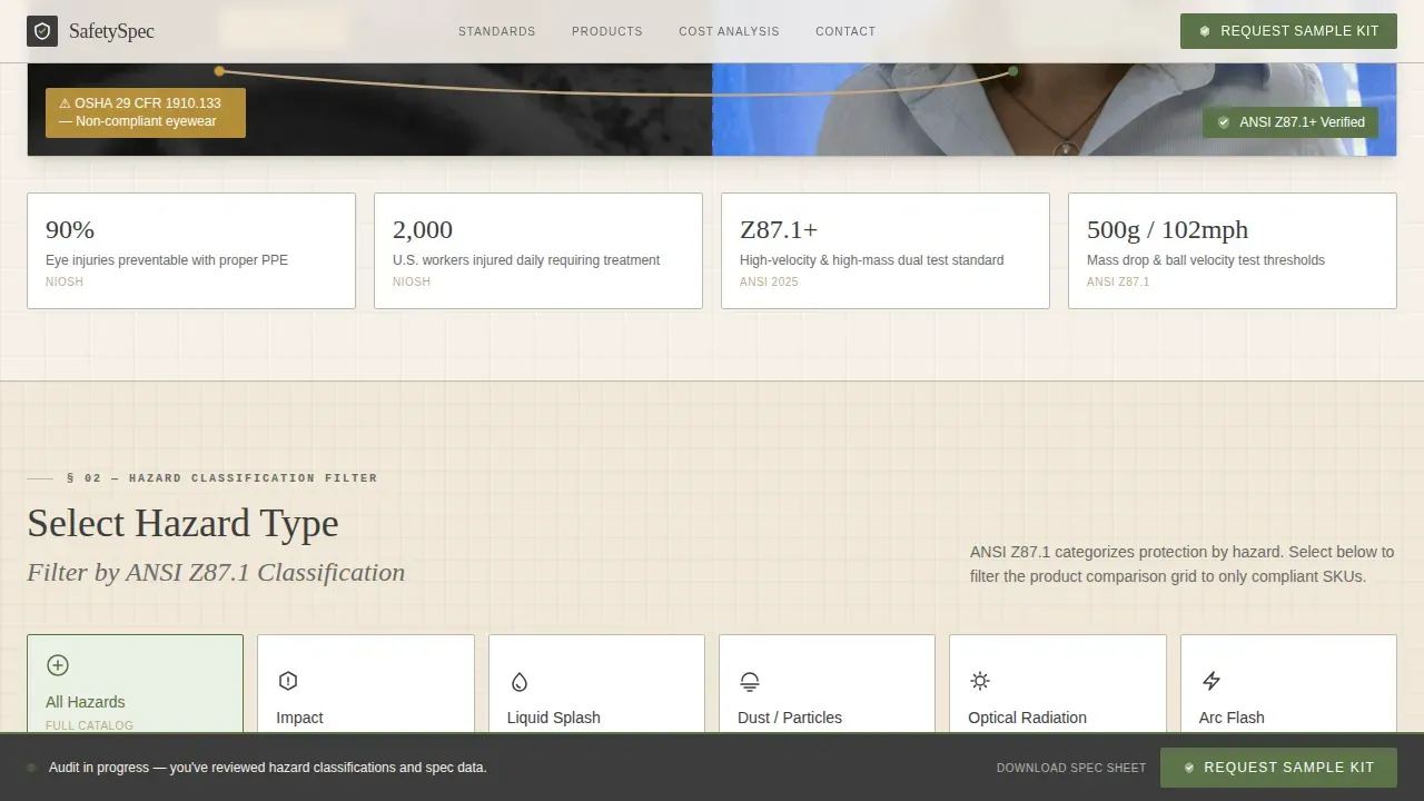 Compliance Dashboard Landing Page Template