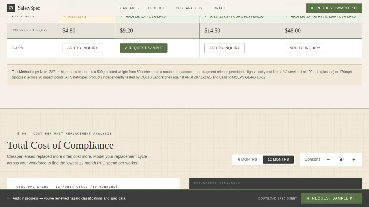 Compliance Dashboard Landing Page Template