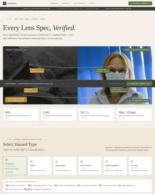 Compliance Dashboard Landing Page Template