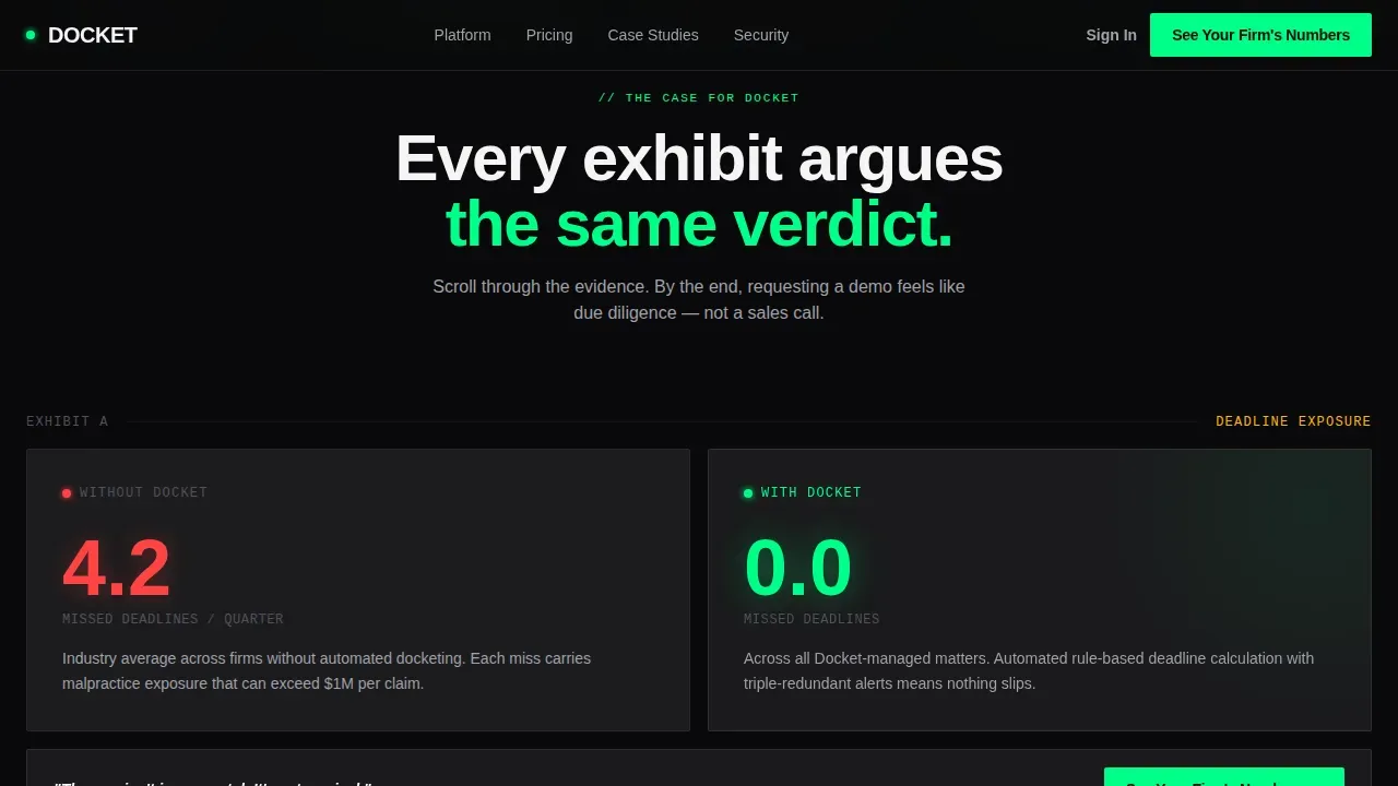 Bold Brutalist Legal Order Management Landing Page