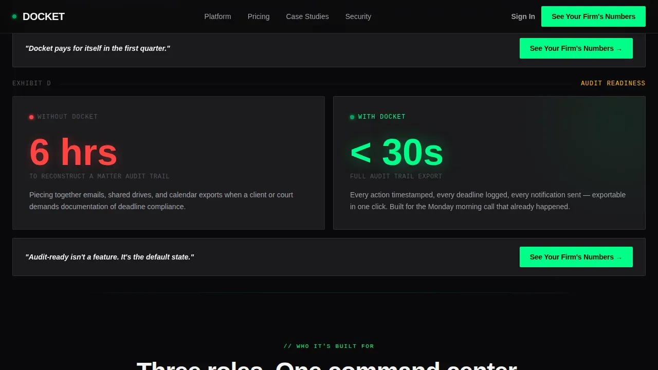 Bold Brutalist Legal Order Management Landing Page