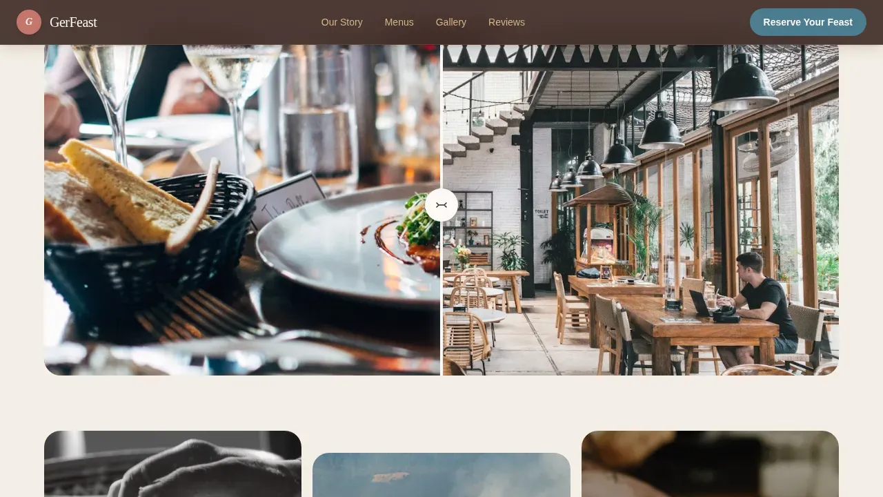 Mongolian Catering Landing Page Template