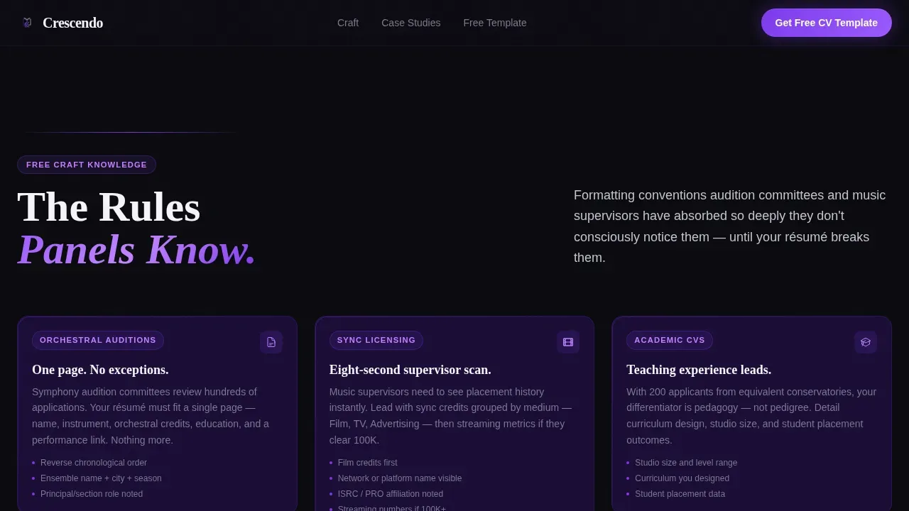 Advanced Musician Profile Professional Website Template