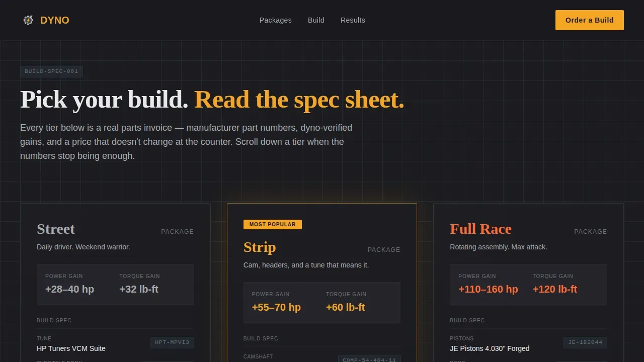 Performance Chevy Tuning | Free Website Template | Rocket