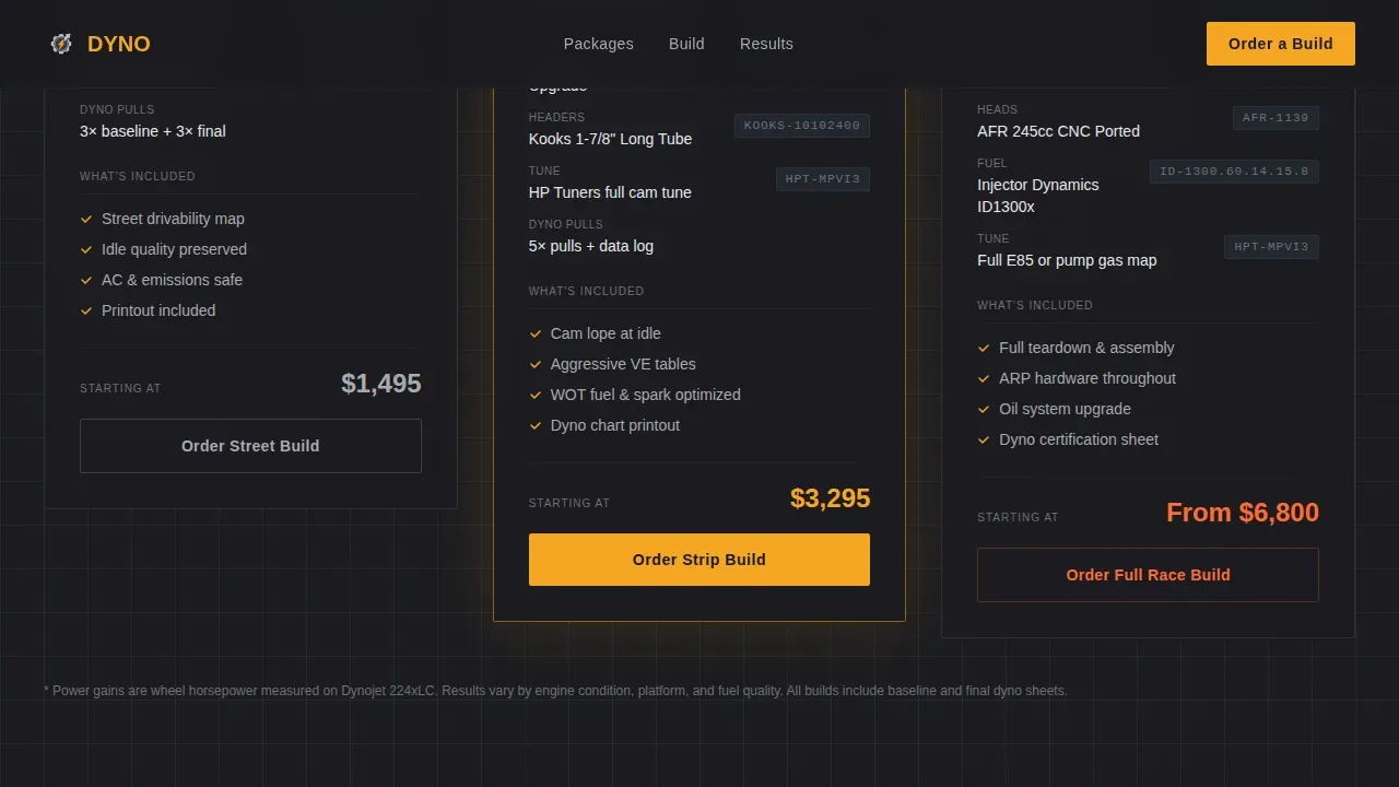 Performance Chevy Tuning | Free Website Template | Rocket