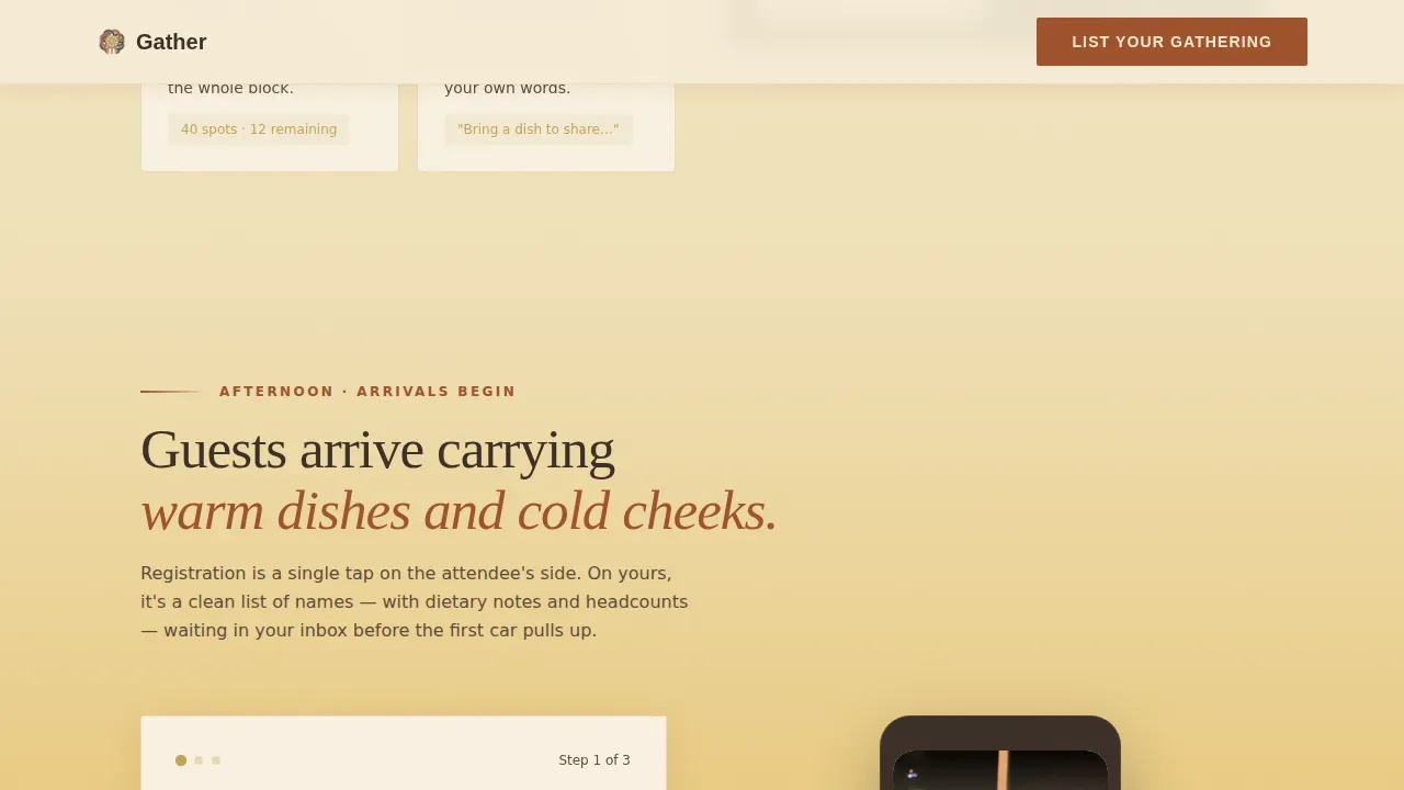 Heritage Holiday Celebration Landing Page Template