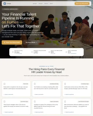 Trusted Finance Talent | Free Website Template | Rocket