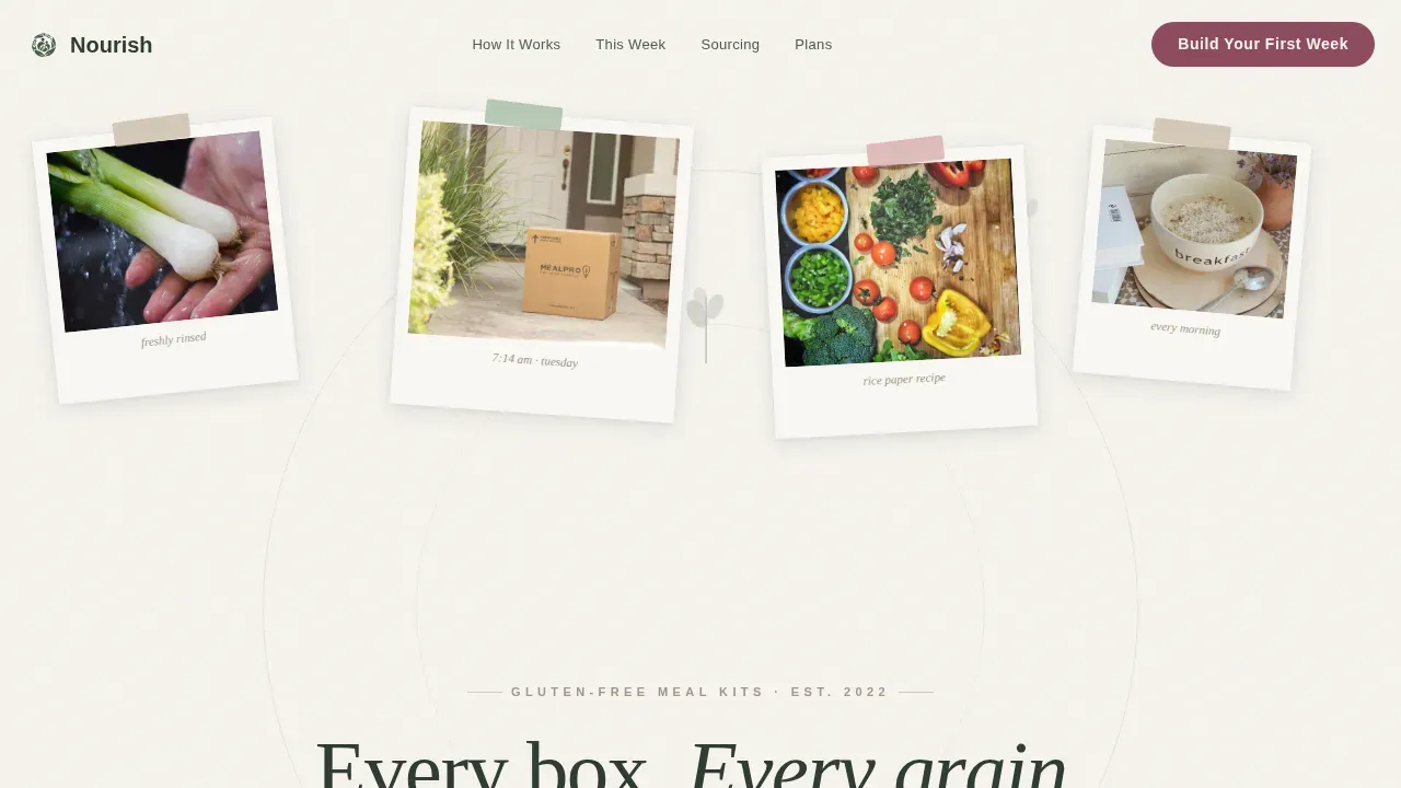 Gluten-Free Kit | Free Website Template | Rocket