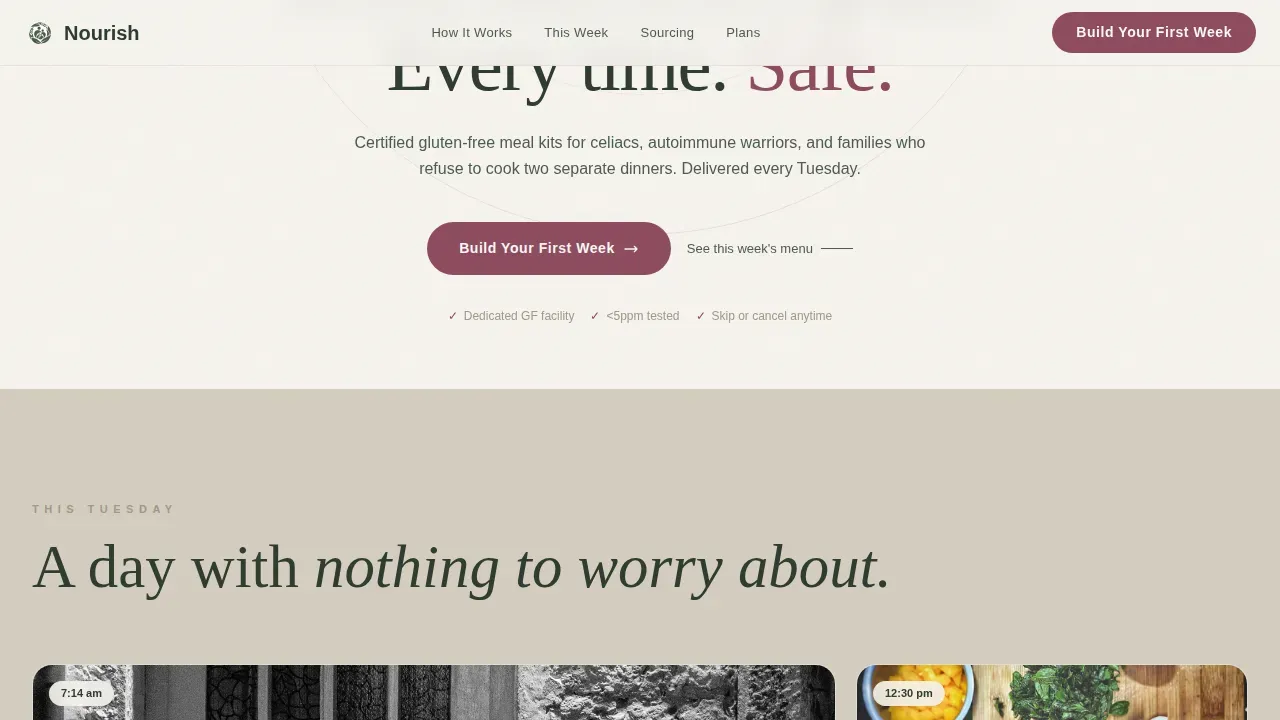 Gluten-Free Kit | Free Website Template | Rocket