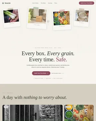 Gluten-Free Kit | Free Website Template | Rocket