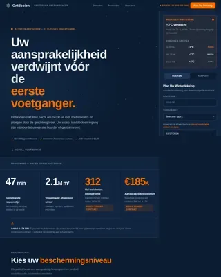 Seasonal Ice Management | Free Website Template | Rocket