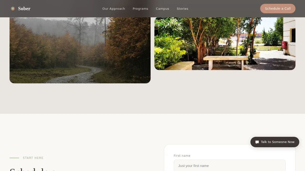 Compassionate Recovery Facility Landing Page Template