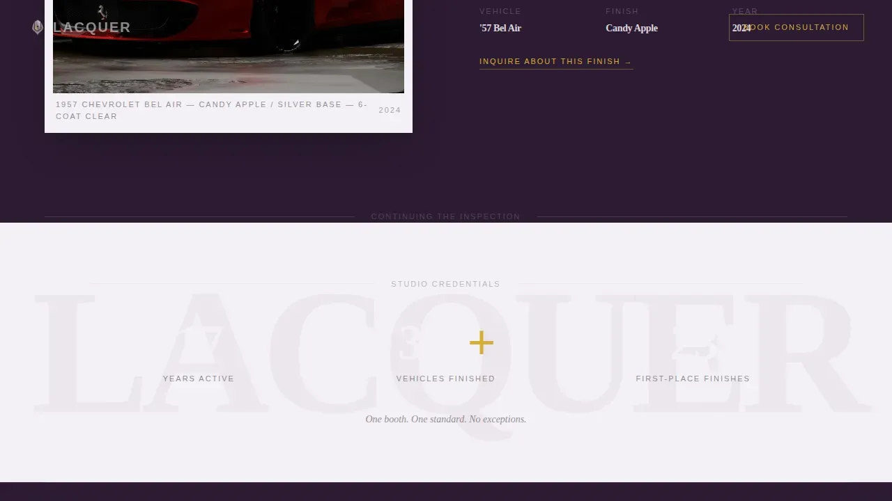 Editorial Painter Portfolio Landing Page Template