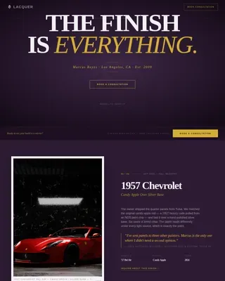 Editorial Painter Portfolio Landing Page Template