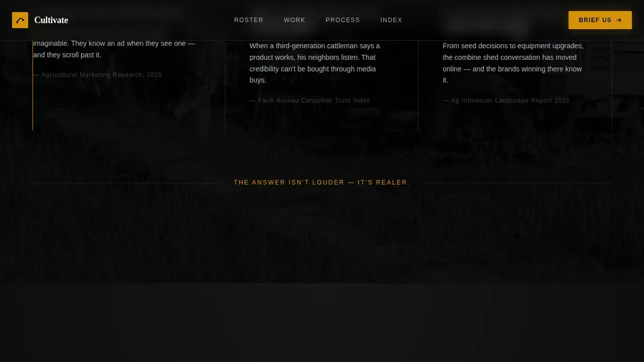 Dynamic Agribusiness Marketing Landing Page Template