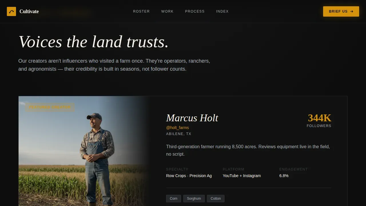 Dynamic Agribusiness Marketing Landing Page Template