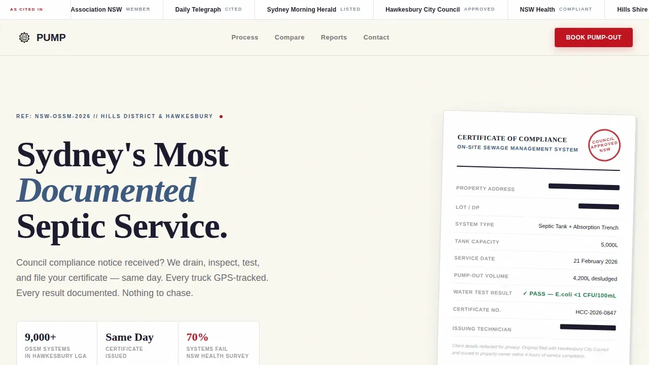 Trusted Septic Maintenance | Free Website Template | Rocket
