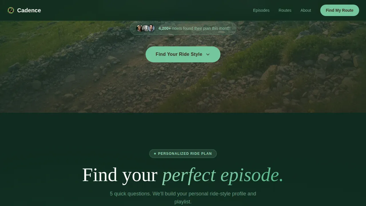 Expert Mountain Biking Landing Page Template