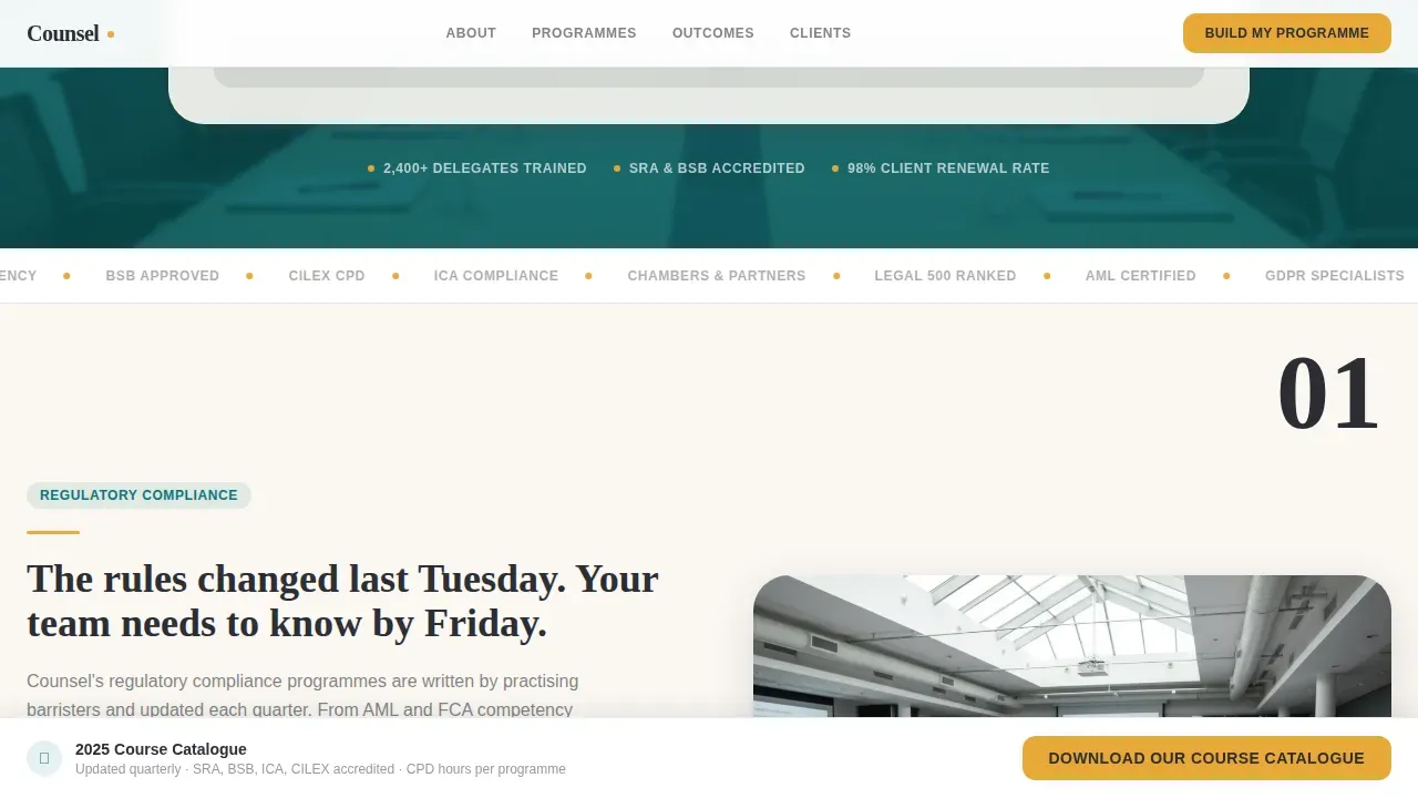 Professional Legal Education | Free Website Template | Rocket