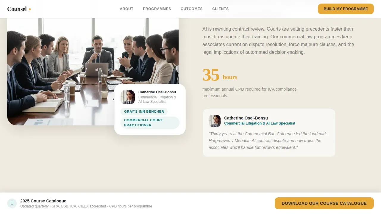 Professional Legal Education | Free Website Template | Rocket