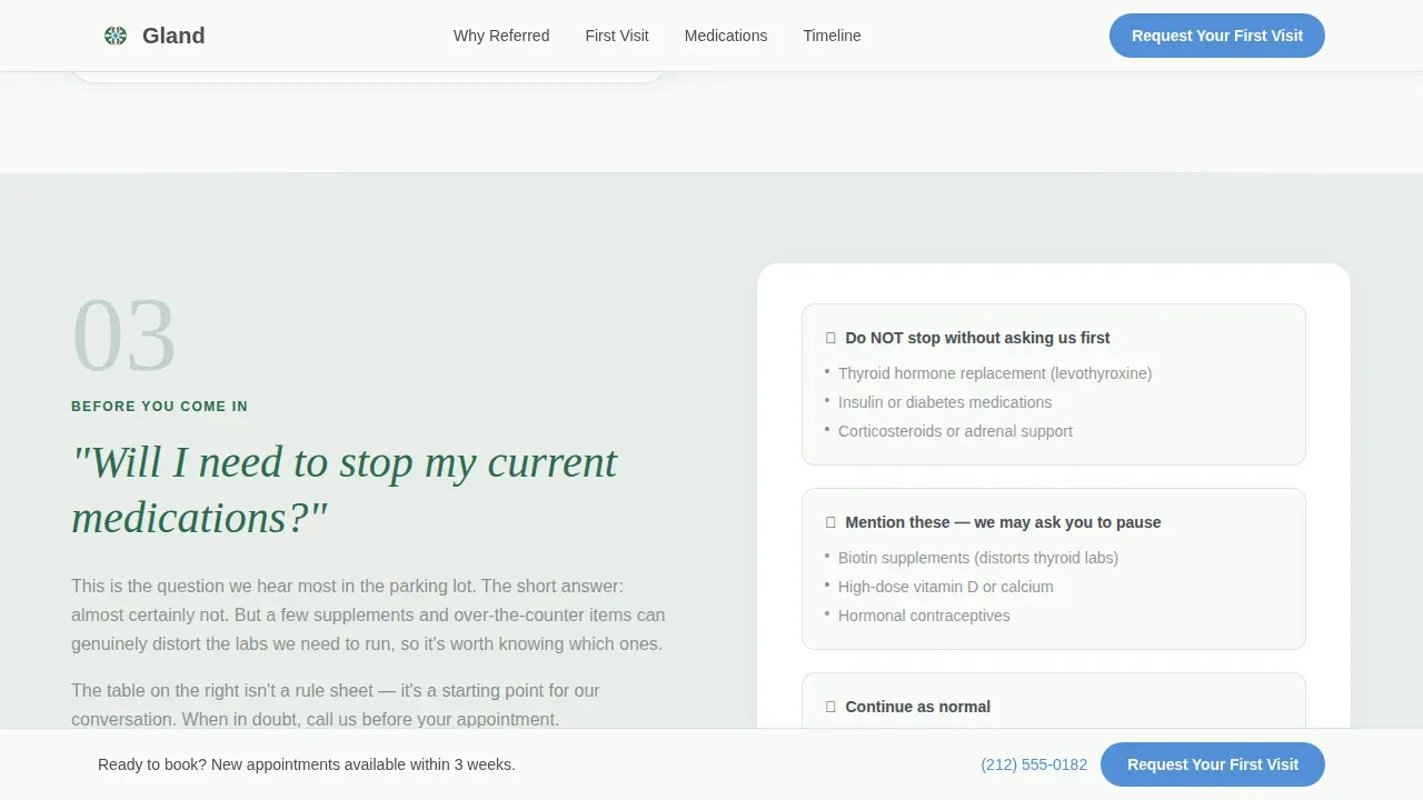 Expert Endocrinologist Appointment Booking Website Template