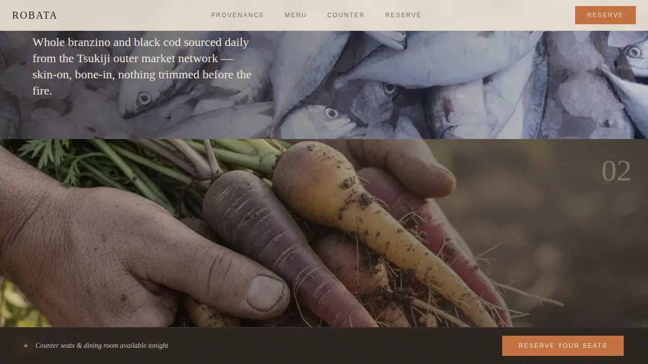 Premium Regional & Specialty Restaurant Appointment Booking Website Template