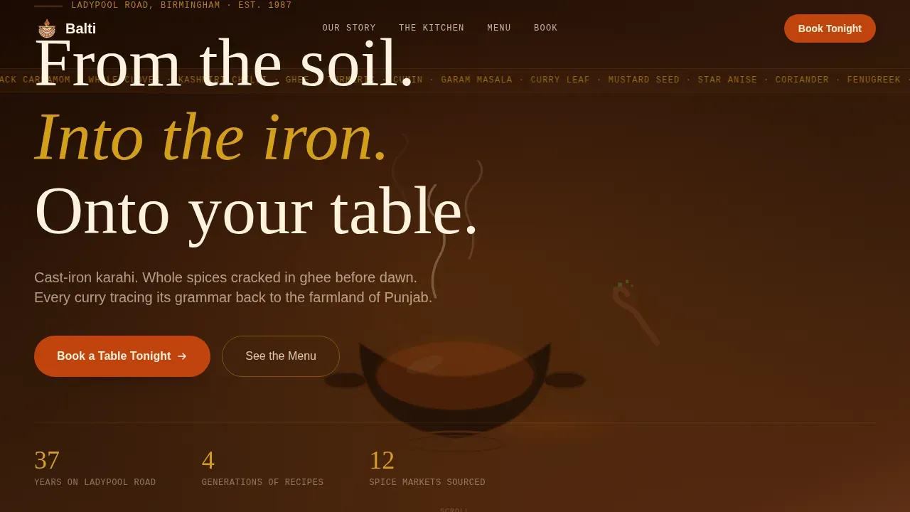 Local Regional & Specialty Restaurant Appointment Booking Website Template